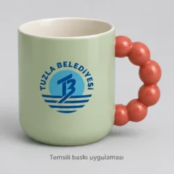 Taşova Beaded-Handle Ceramic Mug — gallery view 3