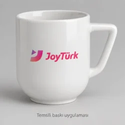 Trilye Angular-Handle Porcelain Mug — gallery view 4