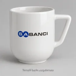 Trilye Angular-Handle Porcelain Mug — gallery view 2