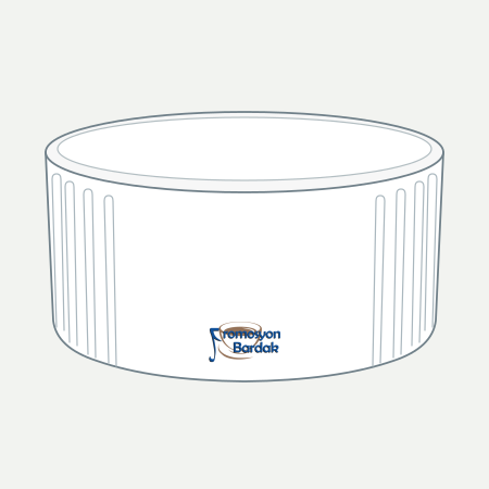 Yedigöller Ramekin Serving Dish – schematic logo on the exterior wall, lower position