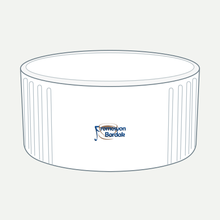 Yedigöller Ramekin Serving Dish – schematic logo on the exterior wall, smaller logo